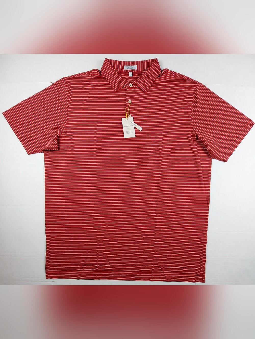 Peter Millar Summer Comfort Mens Size XXL 2XL Red White Stripes Stretch NWT $140
